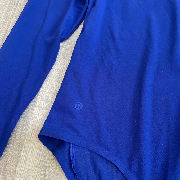 LULULEMON Wundermost Nulu Mesh Long-Sleeve Crewneck Bodysuit - Blue - Picture 5 of 11